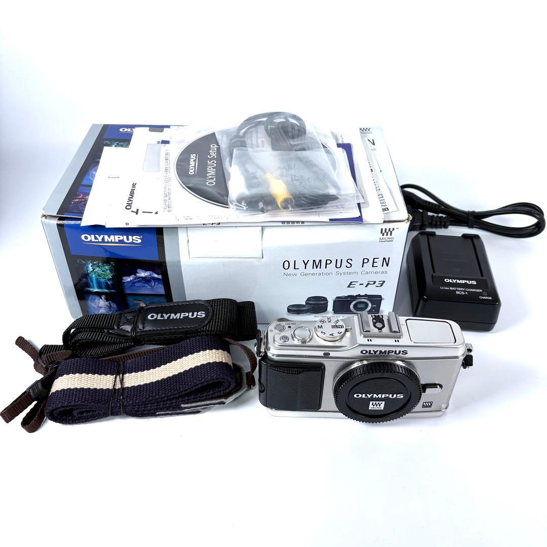 オリンパス⚫︎OLYMPUS PEN E-P3 シルバー ボディのみ