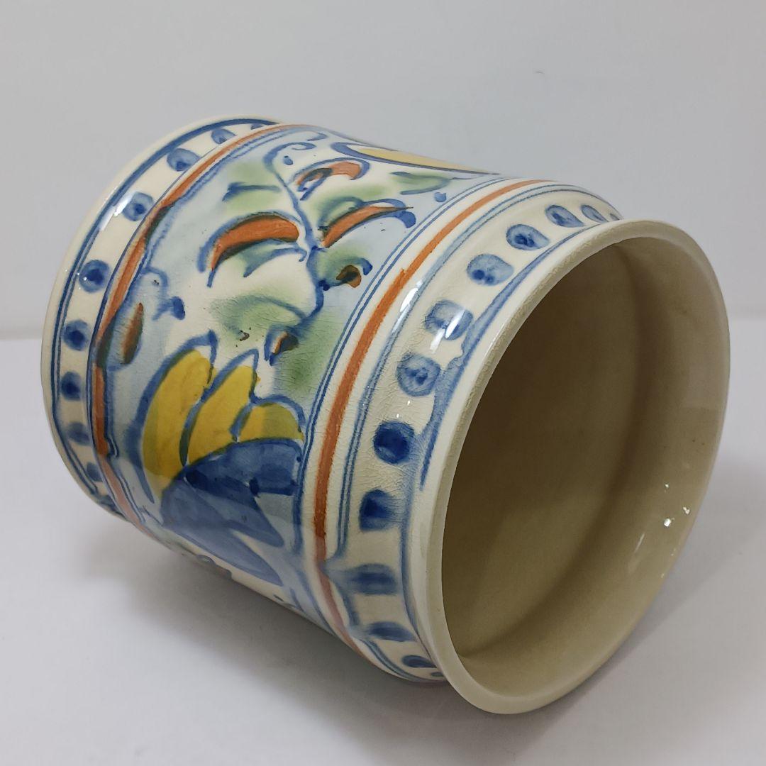 Y2973-2 茶道具 和蘭陀 雄平 阿蘭陀水指 共箱