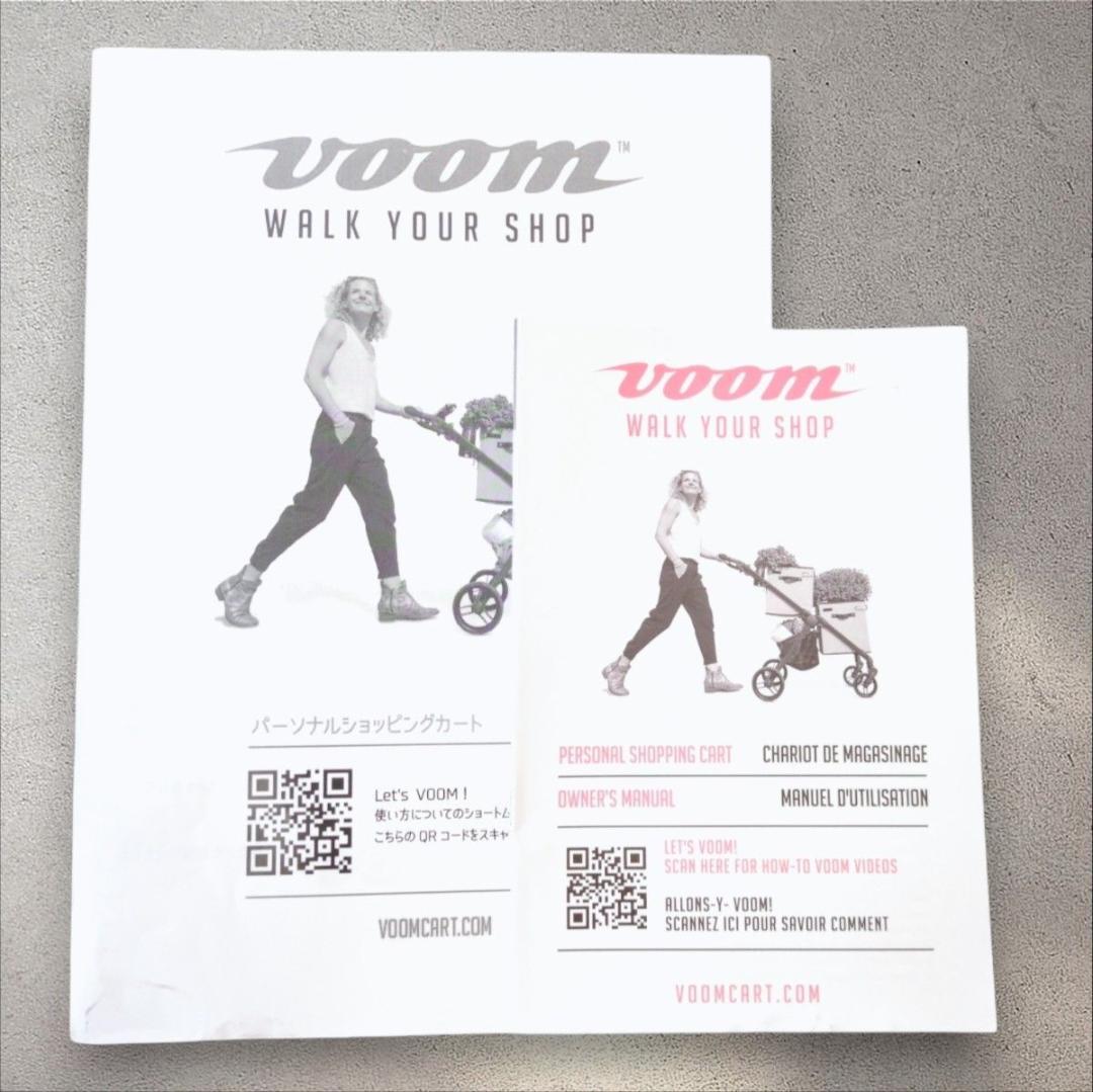 未使用 VOOM ショッピングカート 2段式 折りたたみ買い物ワゴン