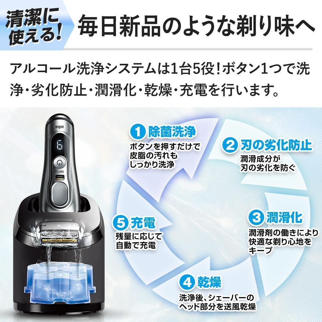 ブラウン メンズ 電気シェーバー シリーズ9Pro（9455cc-v）シルバー