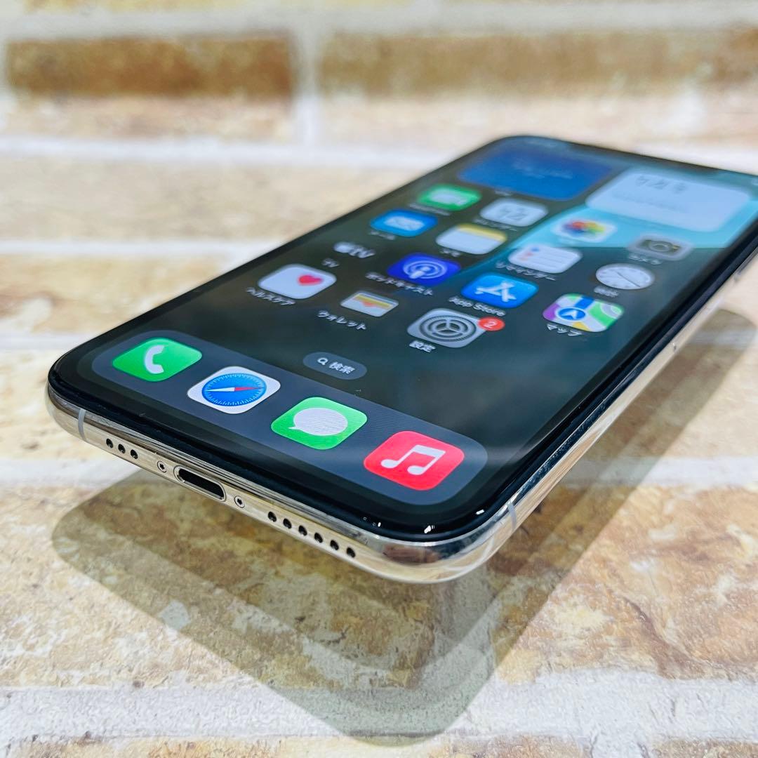 訳あり SIMフリー iPhoneXS 64GB シルバー 電池良好