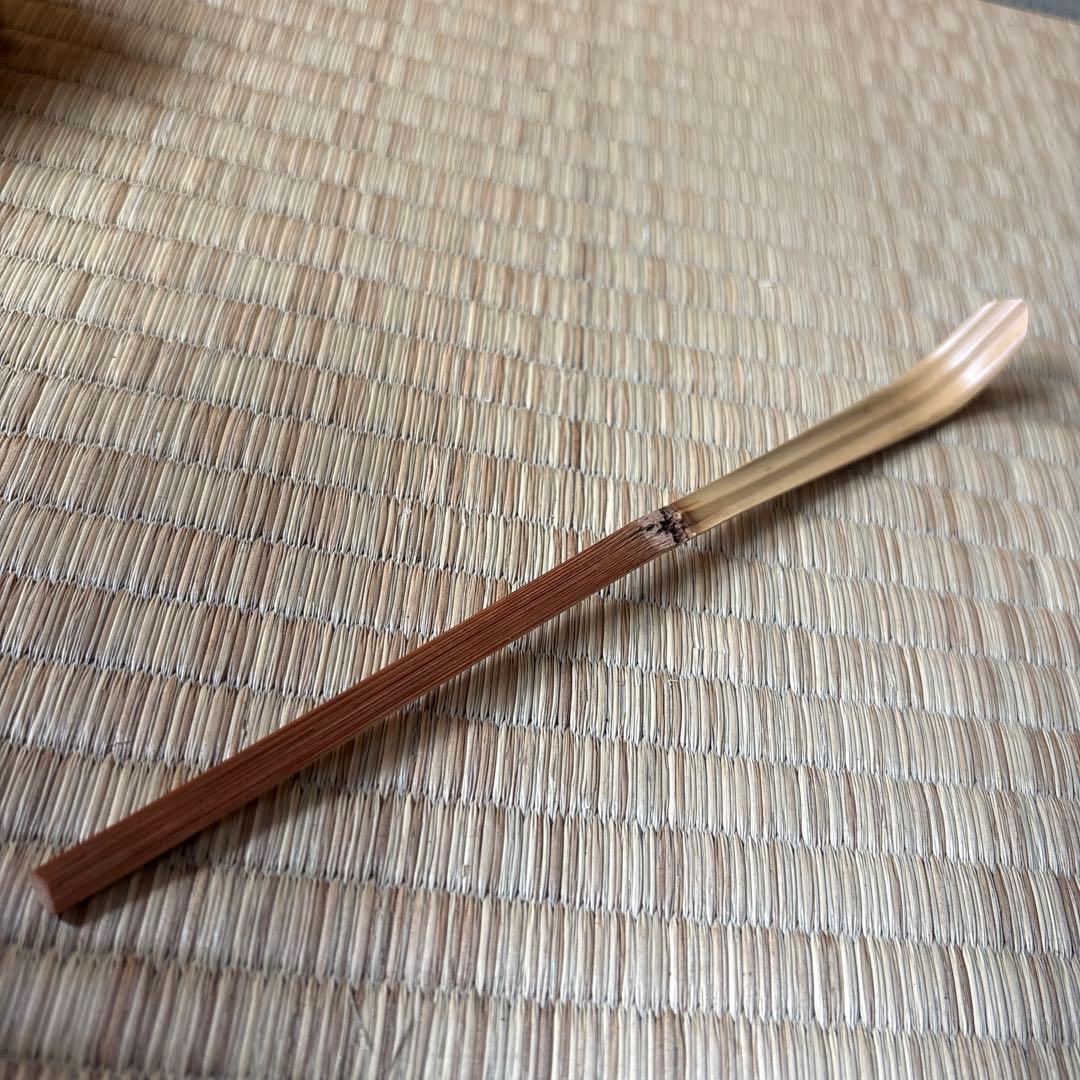 【茶道具】小林太玄筆　茶杓　銘　一聲（共箱）