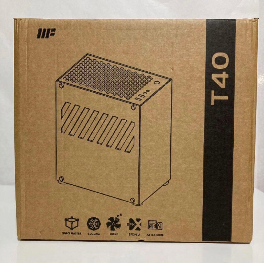 lfish T40 black mini itx PCケース ライザー付