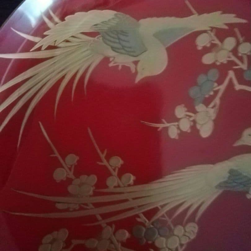 漆工芸　朱漆　金蒔絵　木盃③　江戸から明治時代　七組盃のひとつ