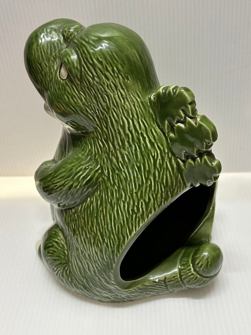 ゴジラの蚊取線香立て 陶器 ゴジラ 特撮 1984 東宝 フィギュア 昭和レトロ