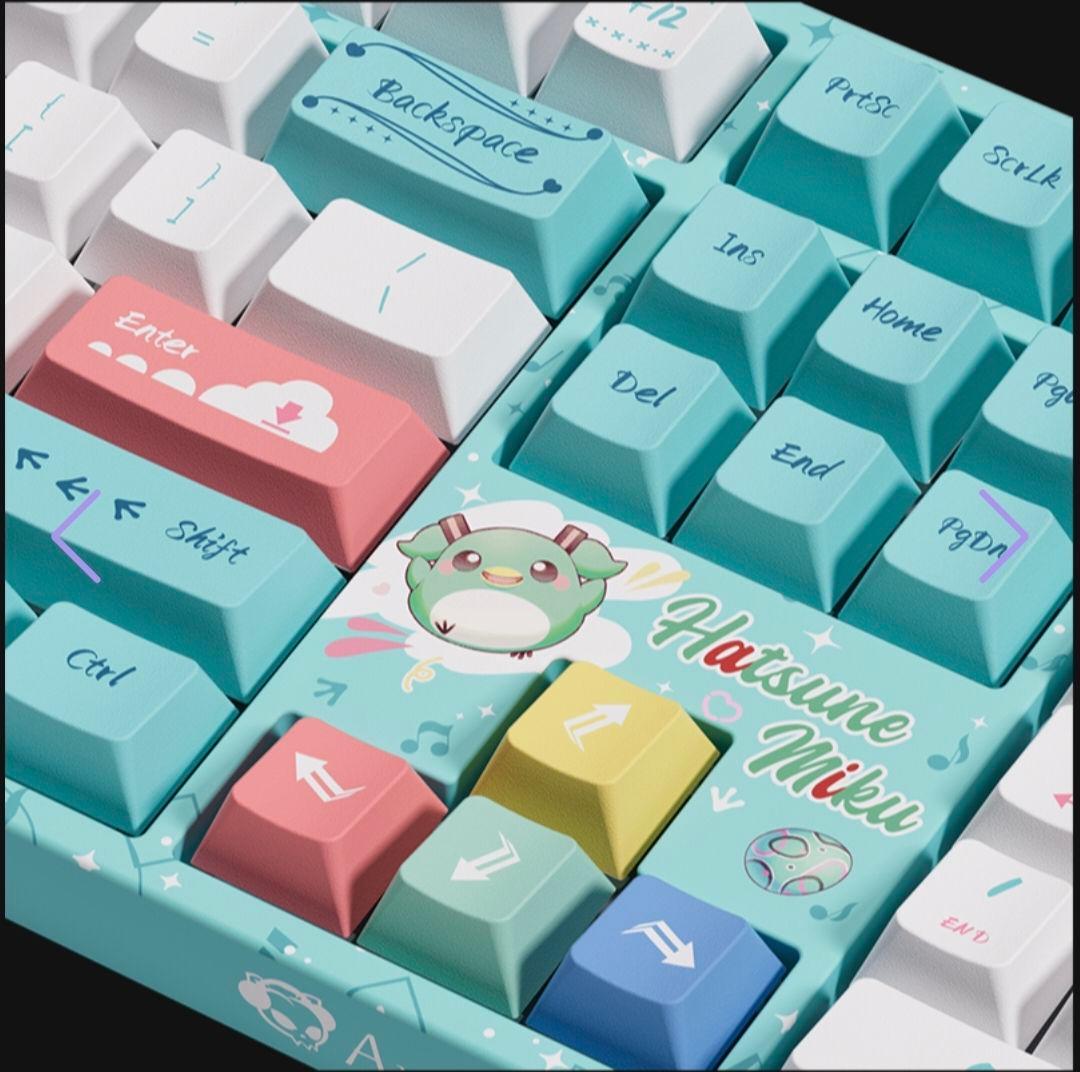 ゆう様用 Akko 初音ミク コラボゲーミングキーボード マウスパッドセット