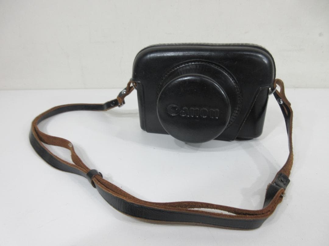 0116X【ジャンク】Canonフィルムカメラ Canonet ケース付き