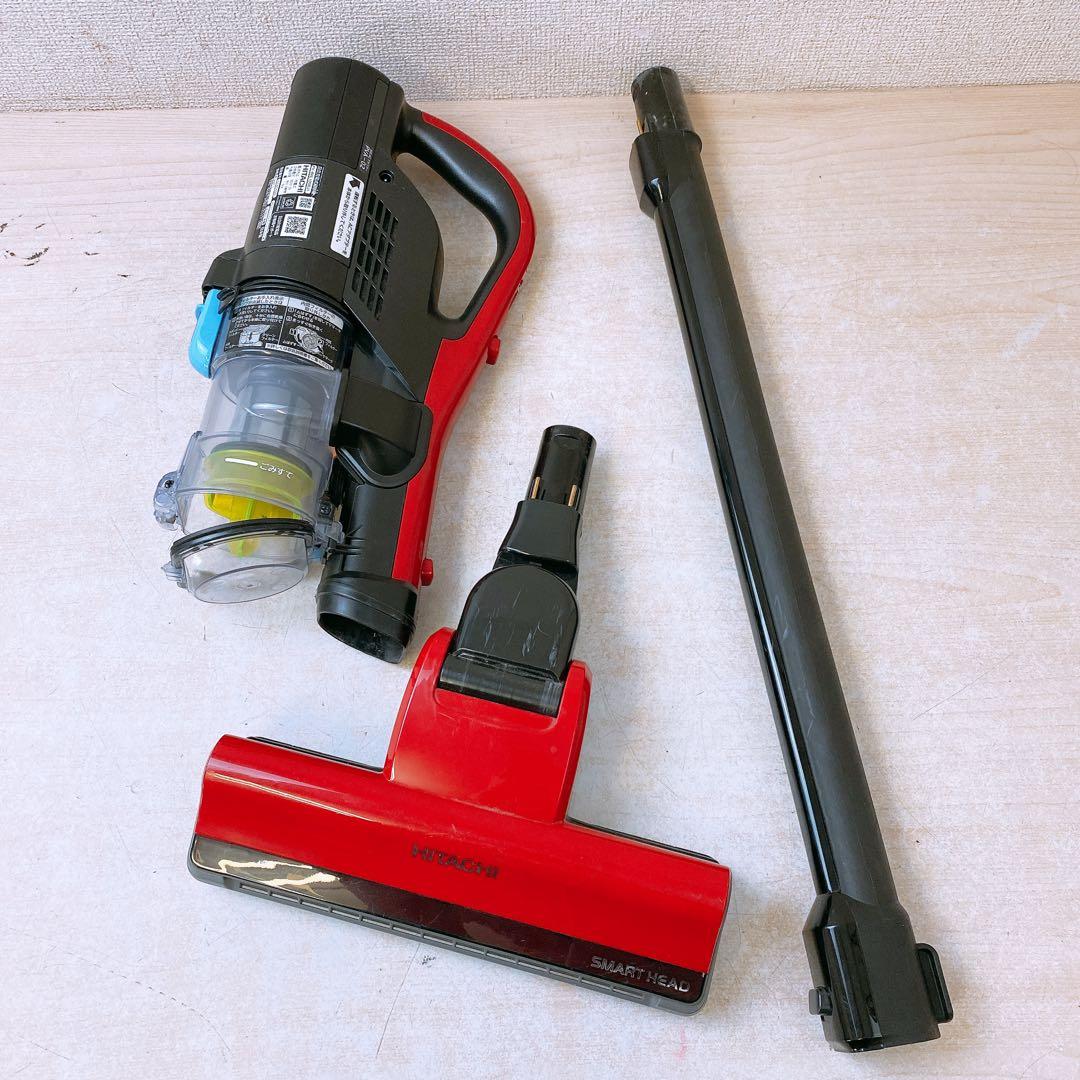 通電◎ 日立 充電式掃除機 スティッククリーナー スタンド&付属品有 現状品