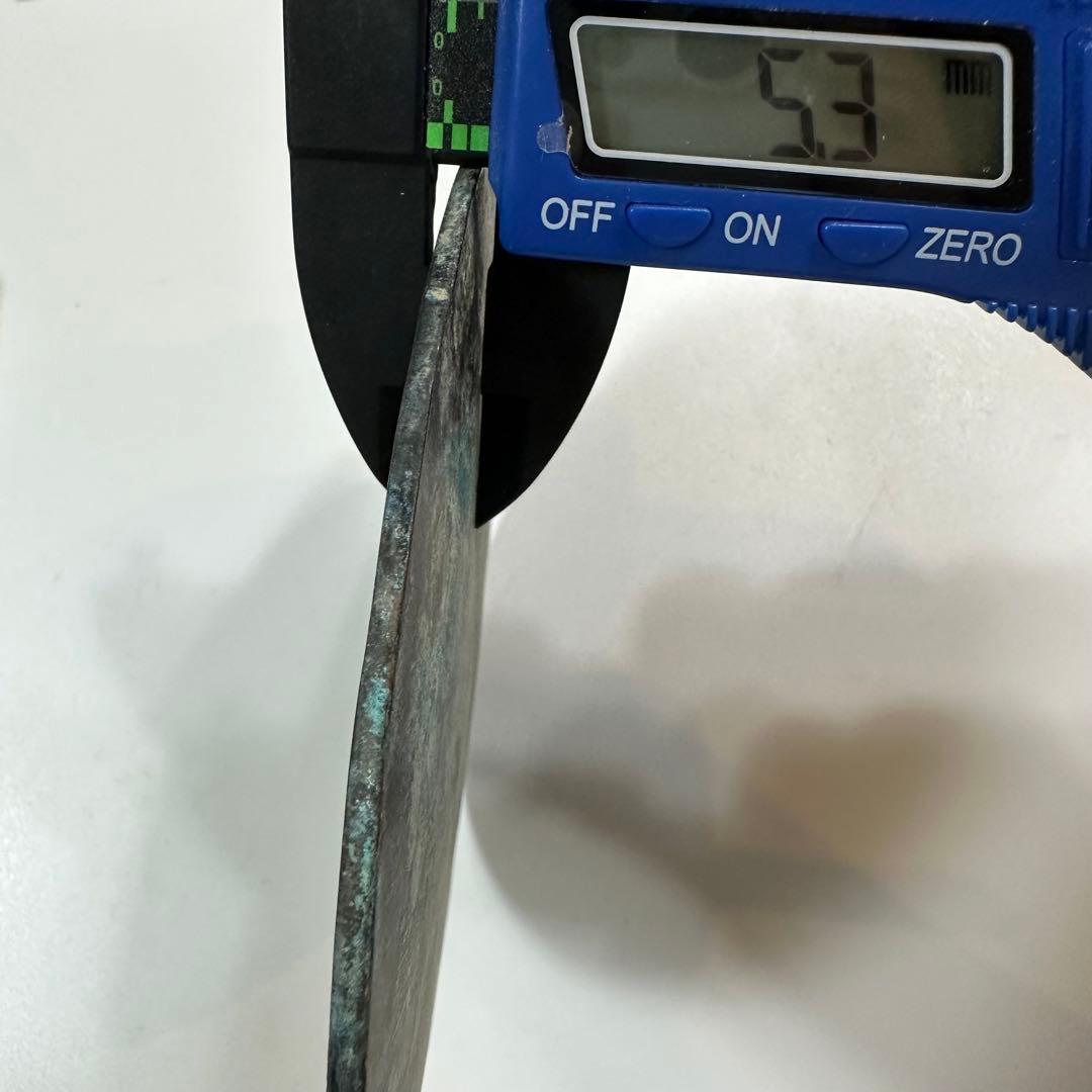 古銅鏡　美術品　133mm