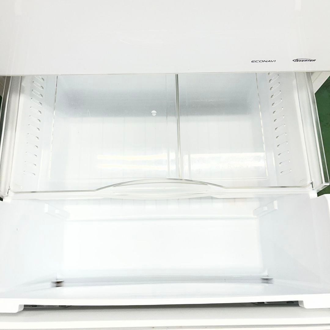 086 大人気　Panasonic　ガラストップ　大型冷蔵庫　3ドア　自動製氷付