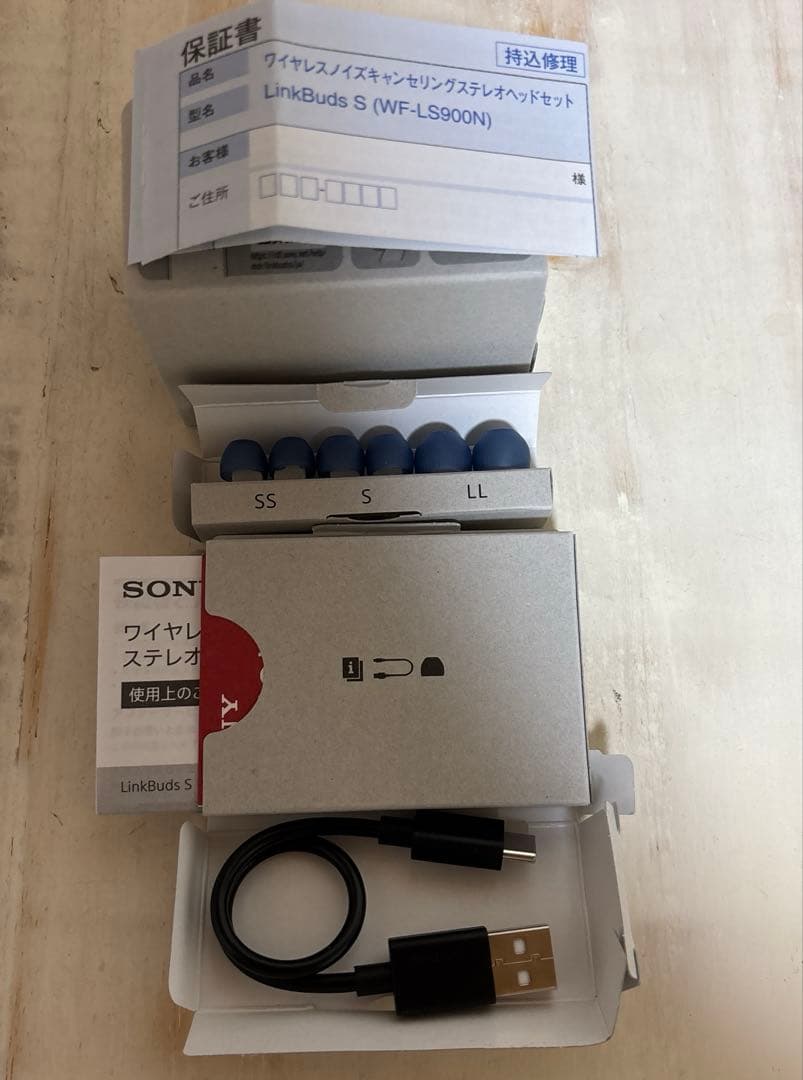 [美品]SONY LinkBudsS Bluetooth イヤフォンアースブルー