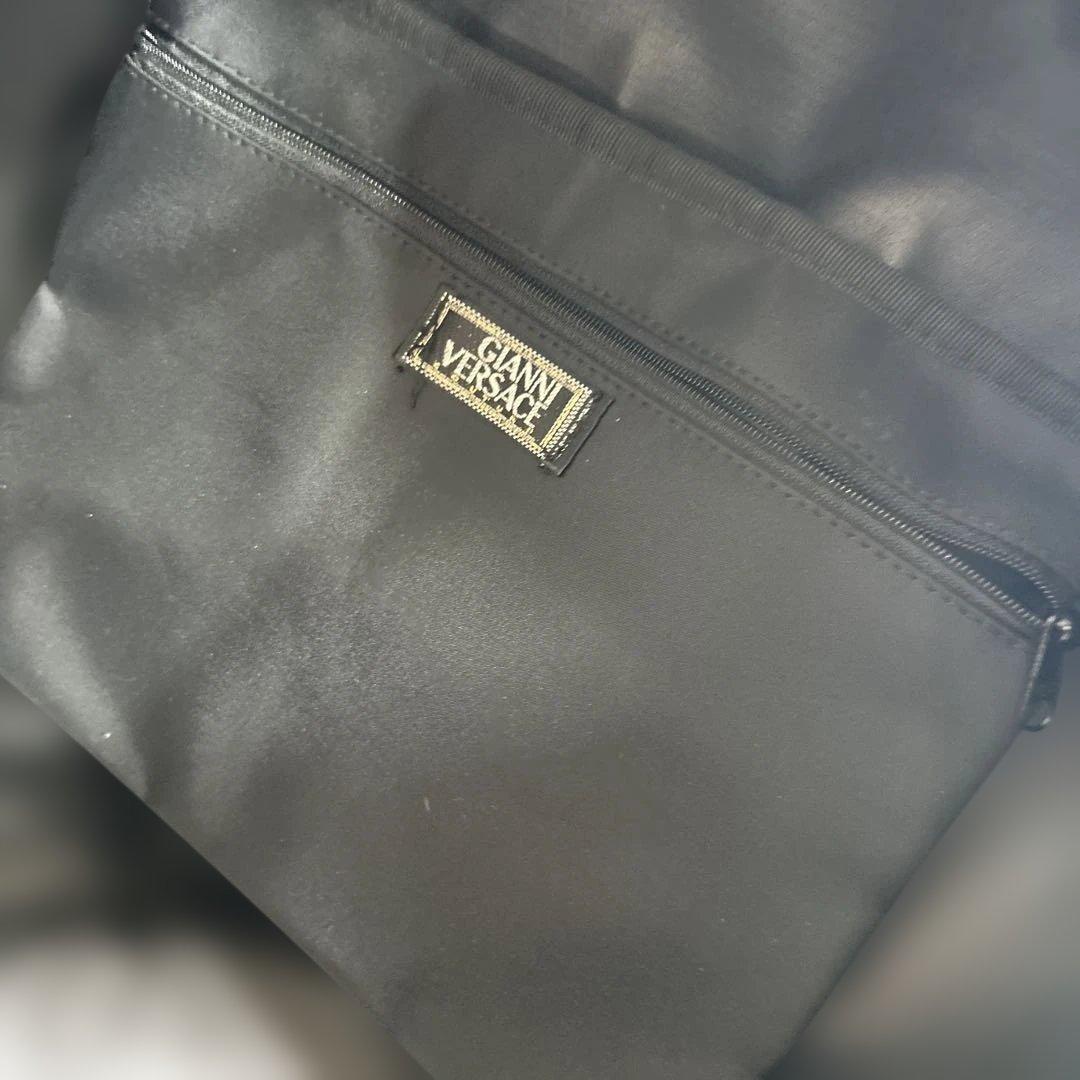 希少　VERSACE 90s メデューサ ナイロン ボストンバッグ ブラック