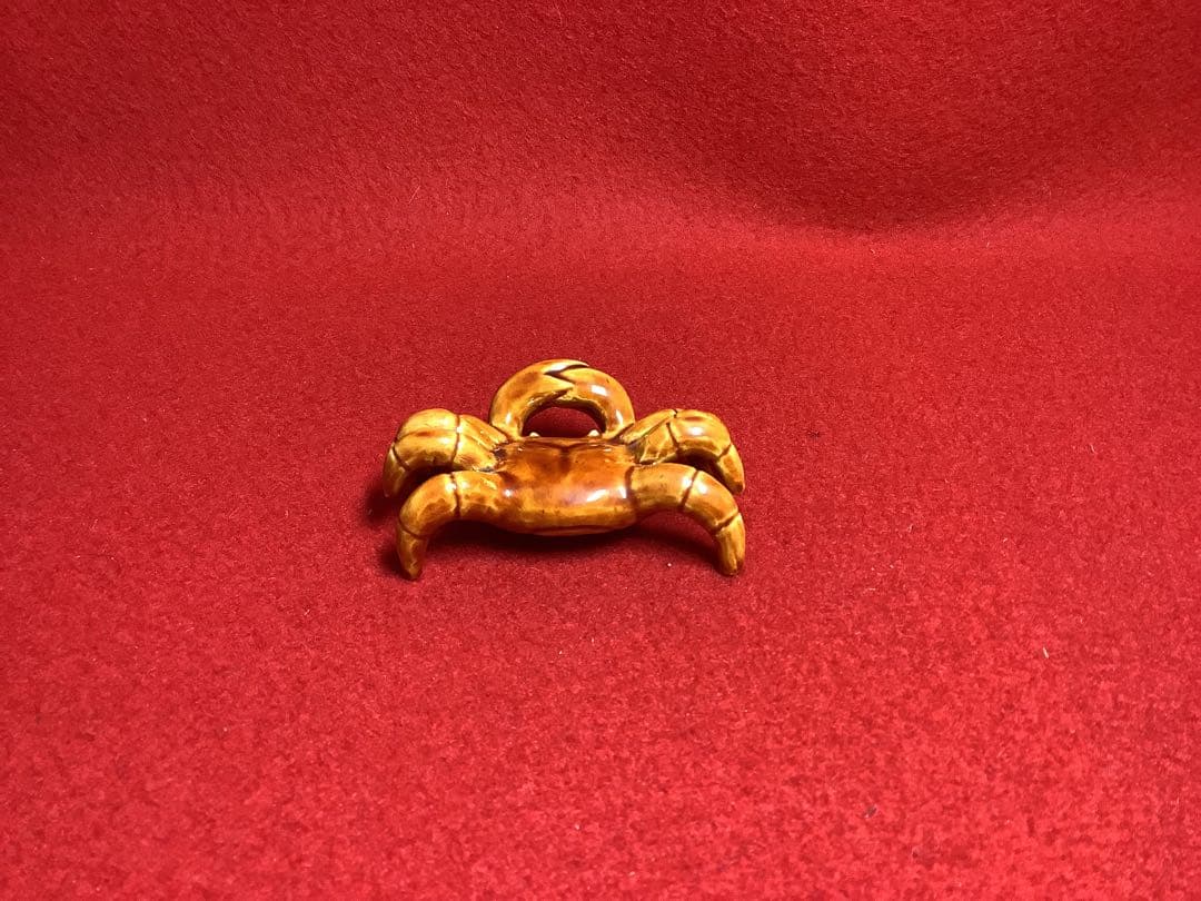 蓋置　交趾カニ　翠嵐　茶道具【中古美品】