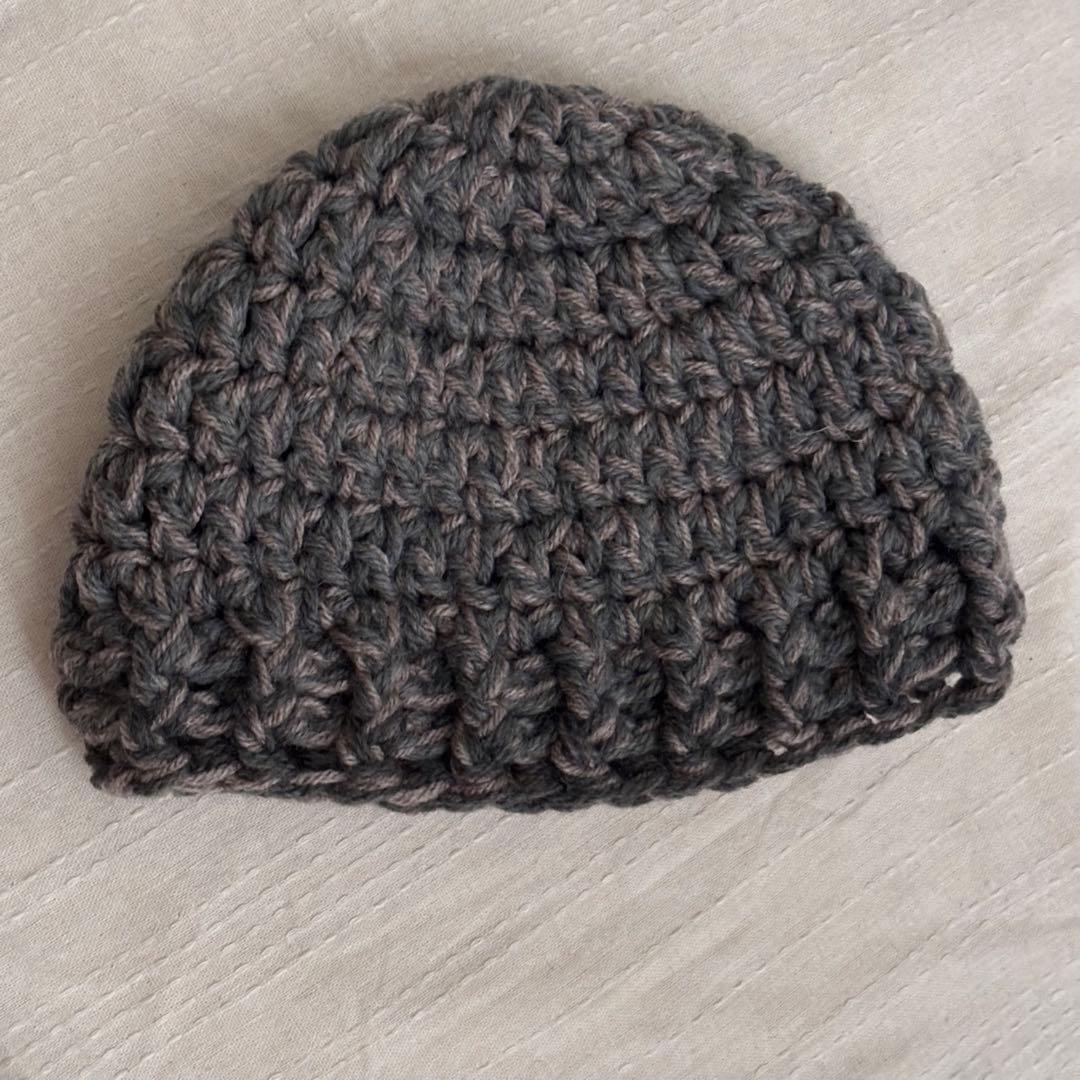 オーダーメイド ビーニー ニット帽 ハンドメイド 編み物 帽子