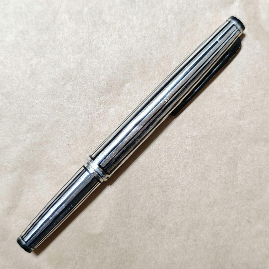 Platinum プラチナ 万年筆 18kWG ストライプ 廃盤