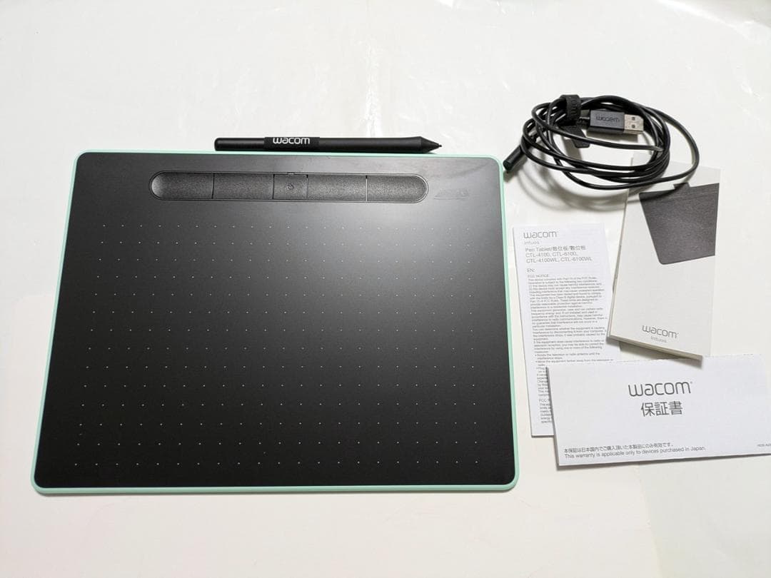 Wacom ペンタブ Intuos Medium ワイヤレス ピスタチオグリーン
