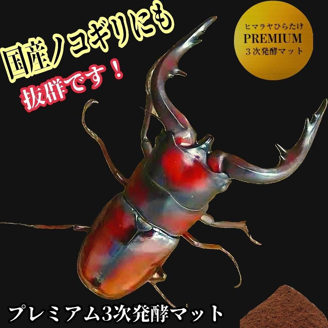 極上品！ヒマラヤひらたけプレミアム3次発酵クワガタマット【40L】栄養添加剤3倍