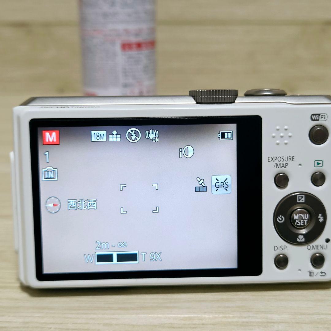 動作品【極上美品】パナソニック LUMIX DMC-TZ40 デジカメ ホワイト