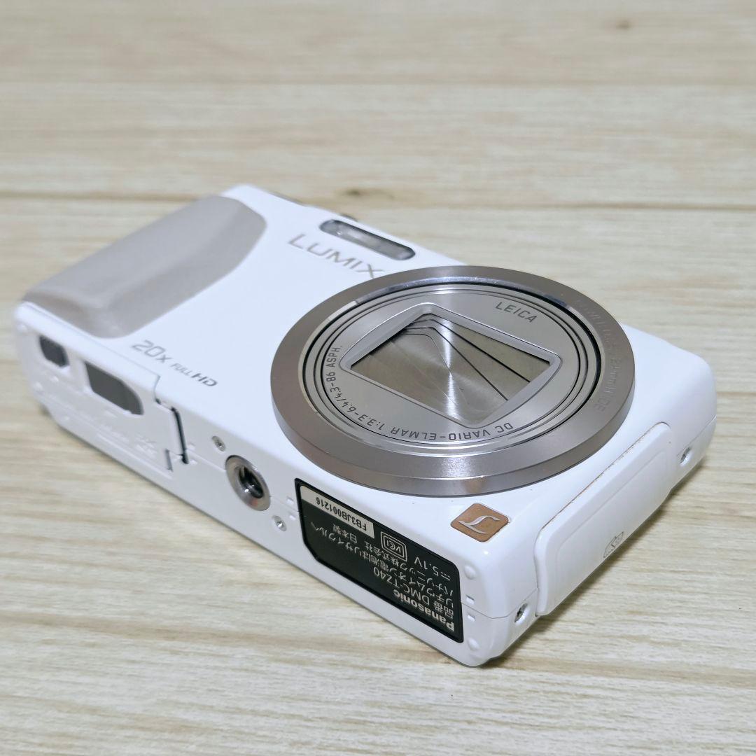 動作品【極上美品】パナソニック LUMIX DMC-TZ40 デジカメ ホワイト