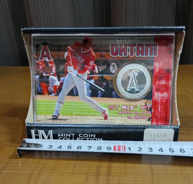 大谷翔平 メジャー初安打記念シルバーカード フォトミント　2018枚限定
