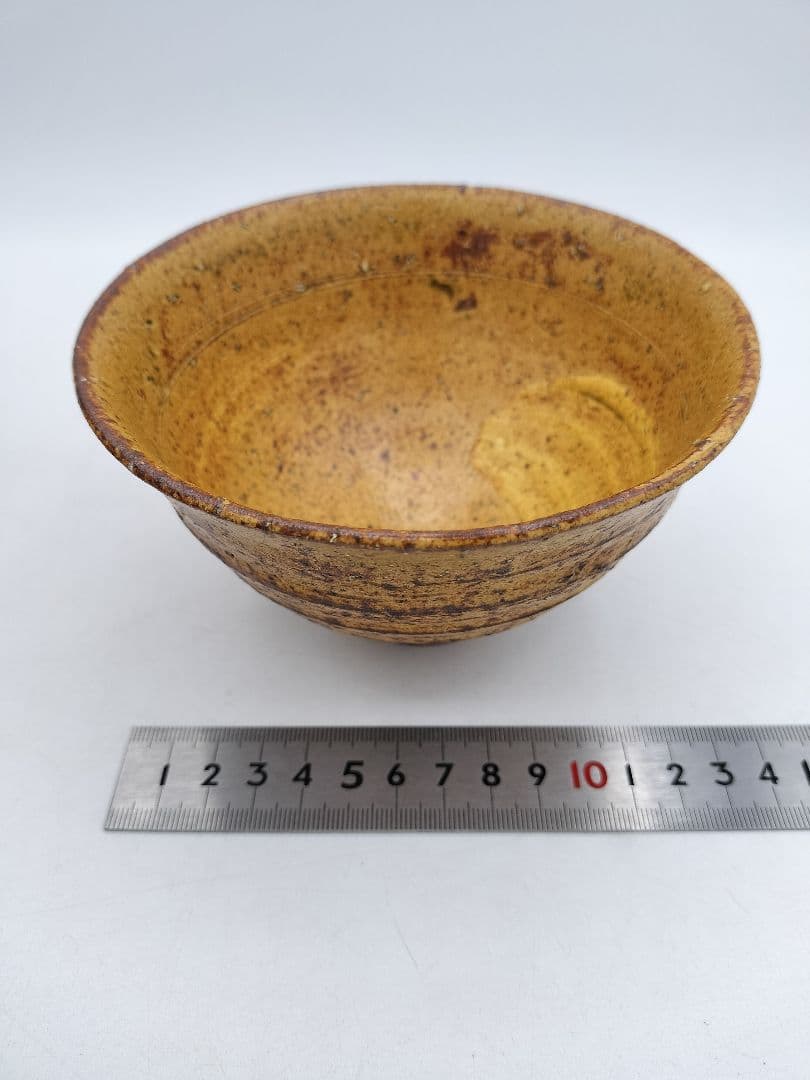c923 数茶碗 伊羅保 10客 宇田佐平 木箱 茶道具 古物