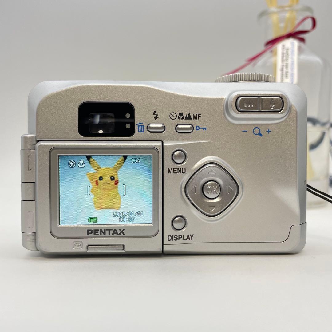 美品✨PENTAX Optio 230✨動作確認済 スマホ転送OK 単三電池