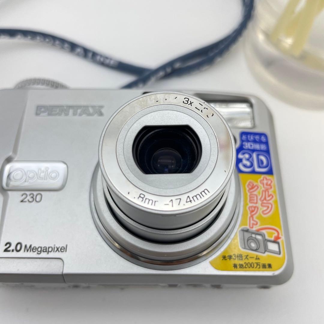 美品✨PENTAX Optio 230✨動作確認済 スマホ転送OK 単三電池
