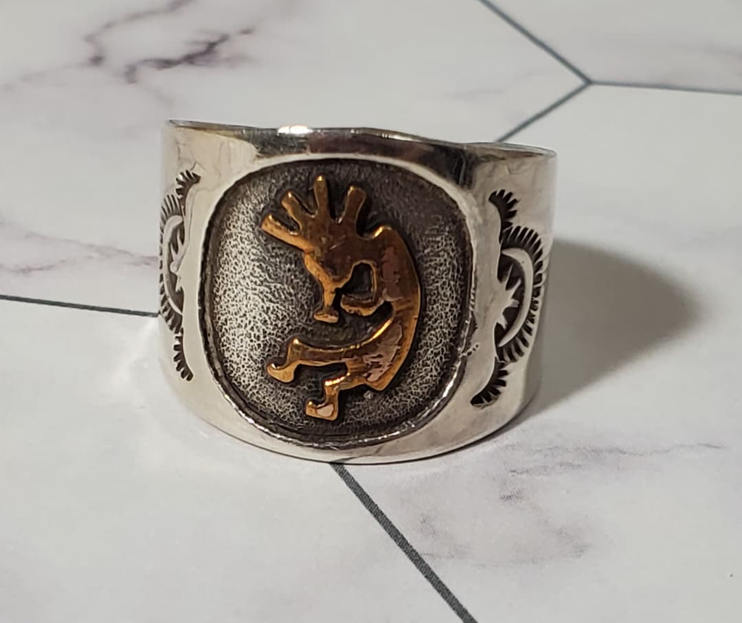 指輪・リング Indian Kokopelli Mike Smith Sterling