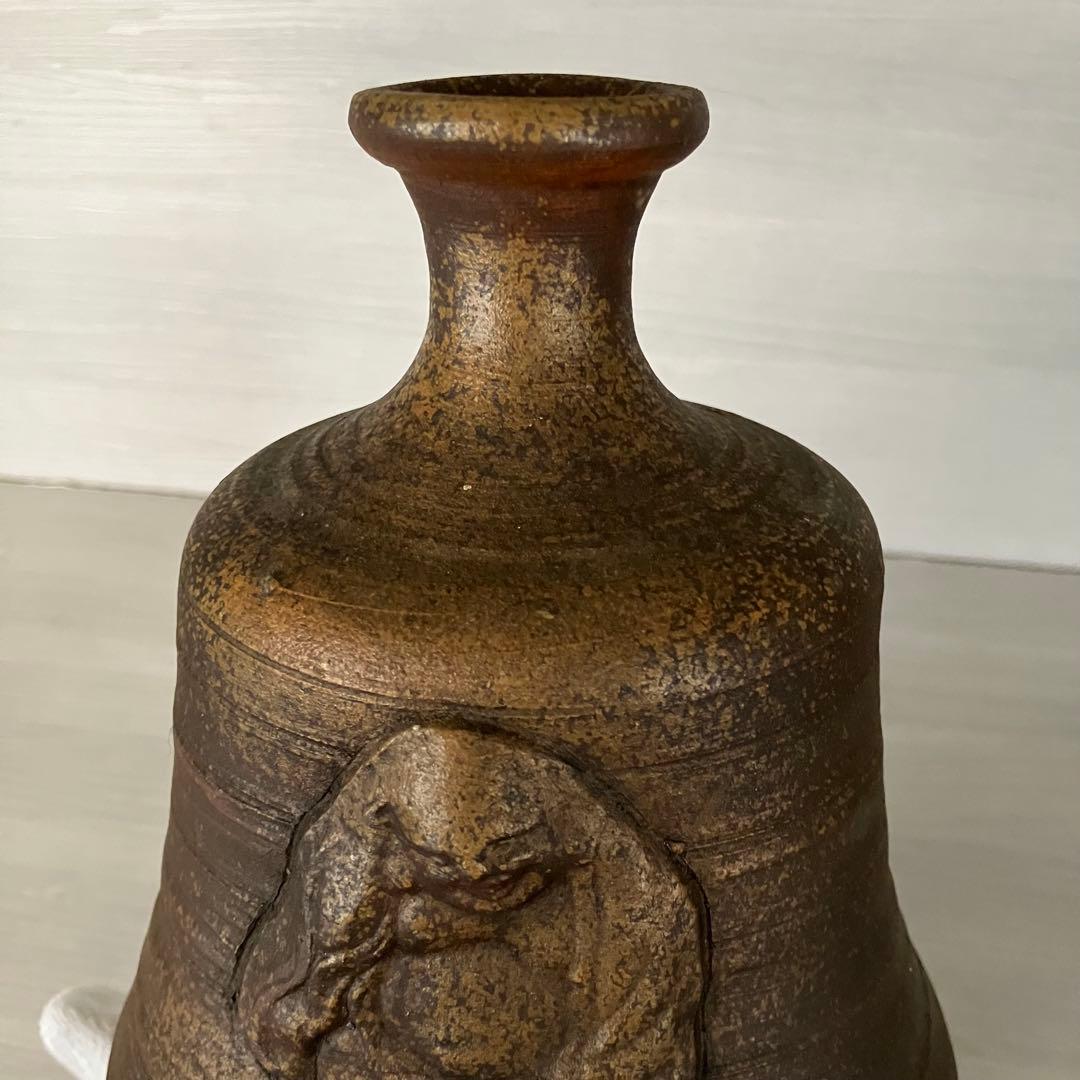 花入　花瓶　人形徳利　布袋徳利　窯印あり　縁起物　酒器　壺　一輪挿し　インテリア