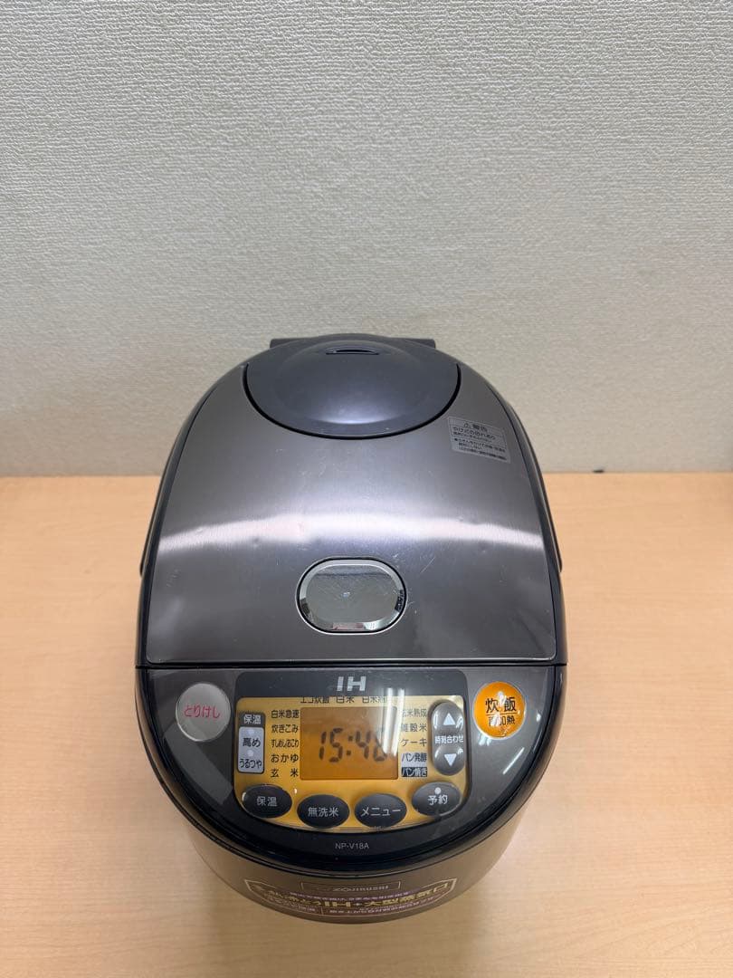 ZOJIRUSHI IH炊飯器NP-V18A 1升炊き 動作確認済み 内釜付き
