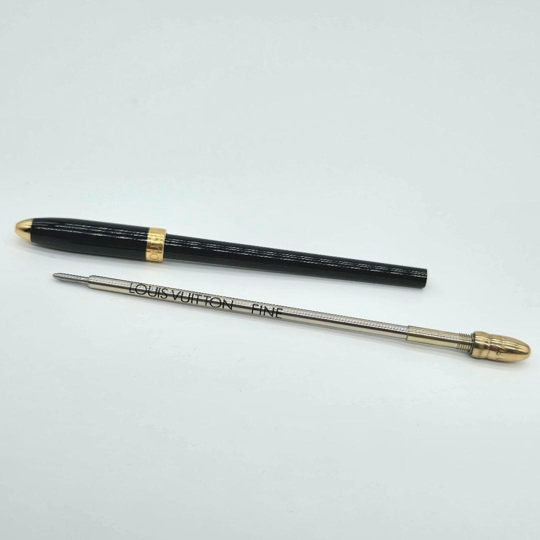 995【極上の気品】ルイヴィトン スティロ アジェンダ 手帳用ボールペン 黒×金