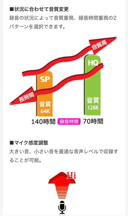 録音できるボイスレコーダー電卓