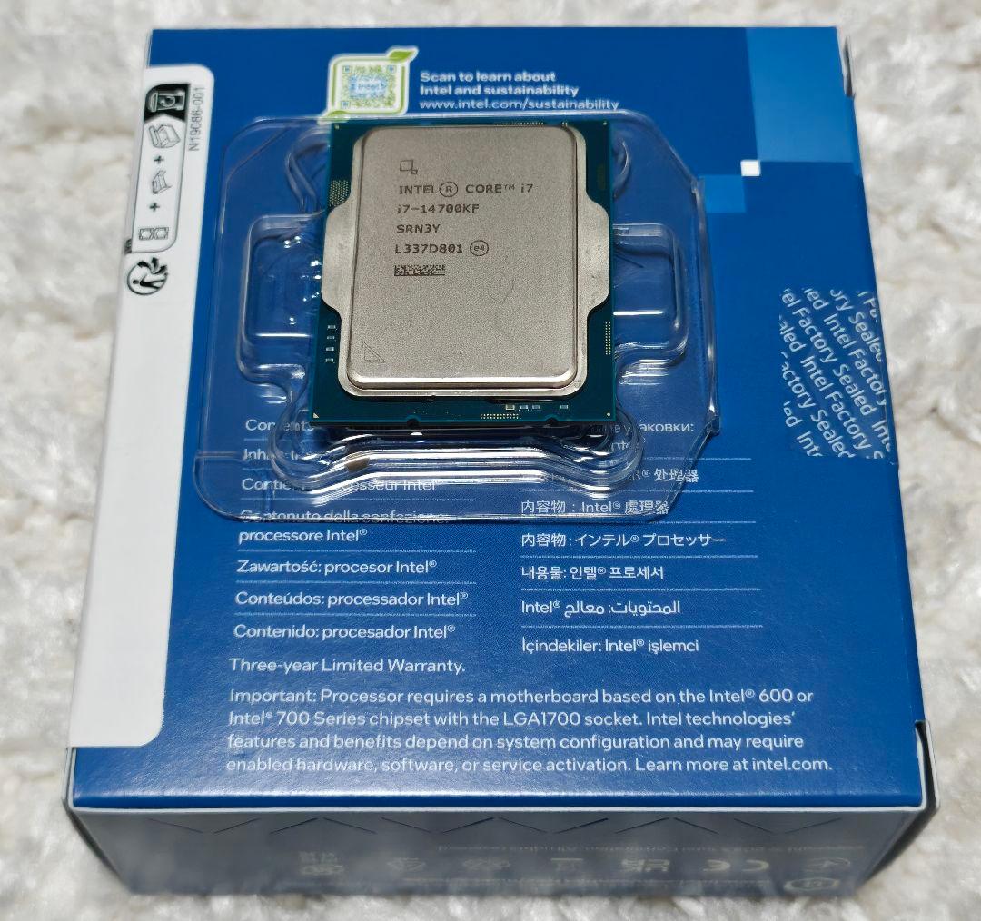 Intel Core i7 14700KF LGA1700 納品書あり