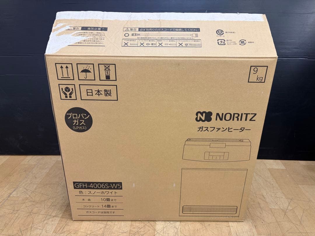 ノーリツ LPガス用 GFH-4006S-W5 ガスファンヒーター 中古品