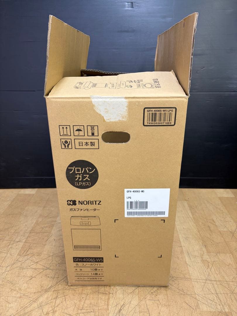 ノーリツ LPガス用 GFH-4006S-W5 ガスファンヒーター 中古品