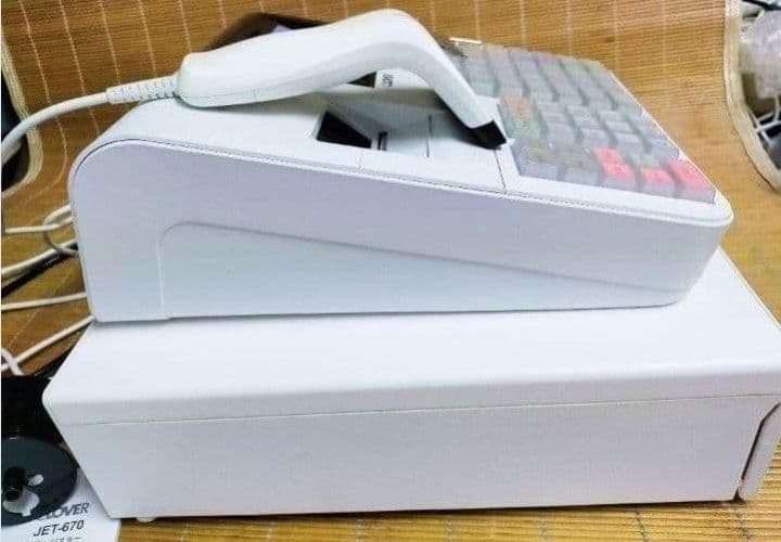 クローバーレジスター JET-670スキャナ付き　PC連携送料込　900700