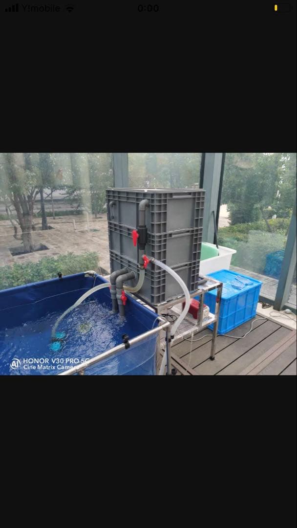 PSE認定ポンプ25w付き大型水槽用沈殿物理生物一体型濾過槽外部式濾過装置器濾過
