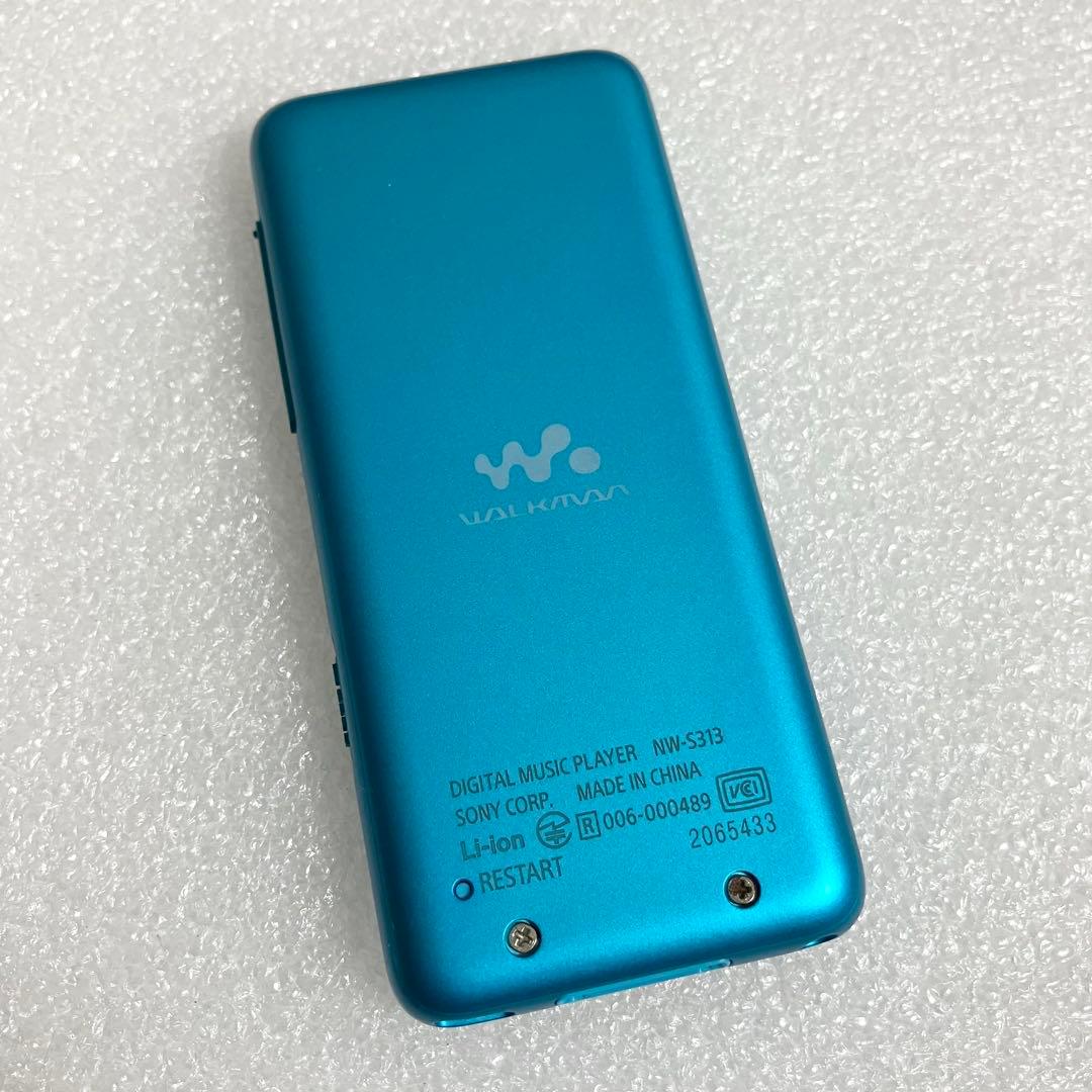 【超美品　バッテリー良好】　SONY ウォークマン　NW-S313 4GB あお