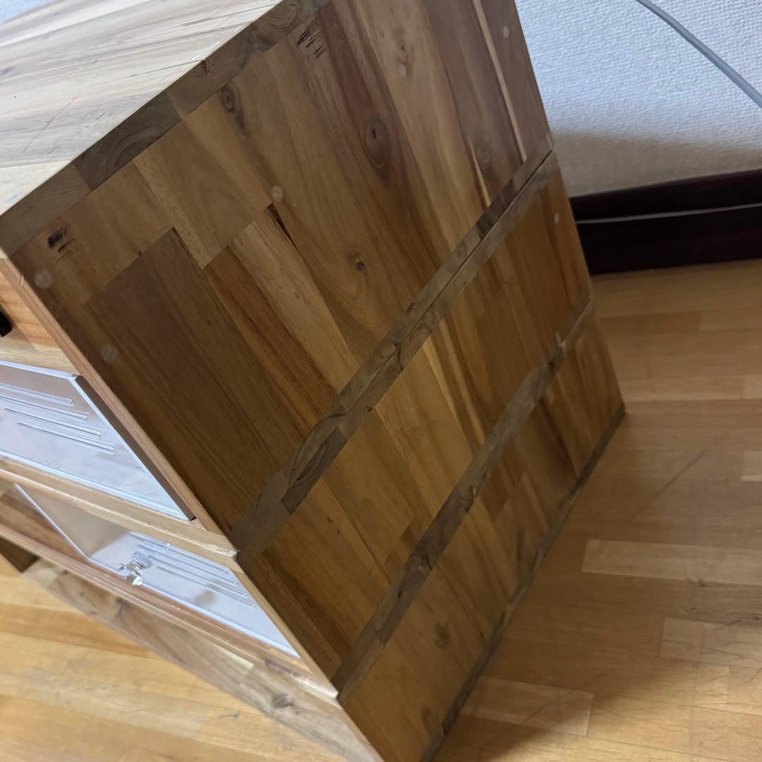 爬虫類 木製ケージ 温度計付 自作