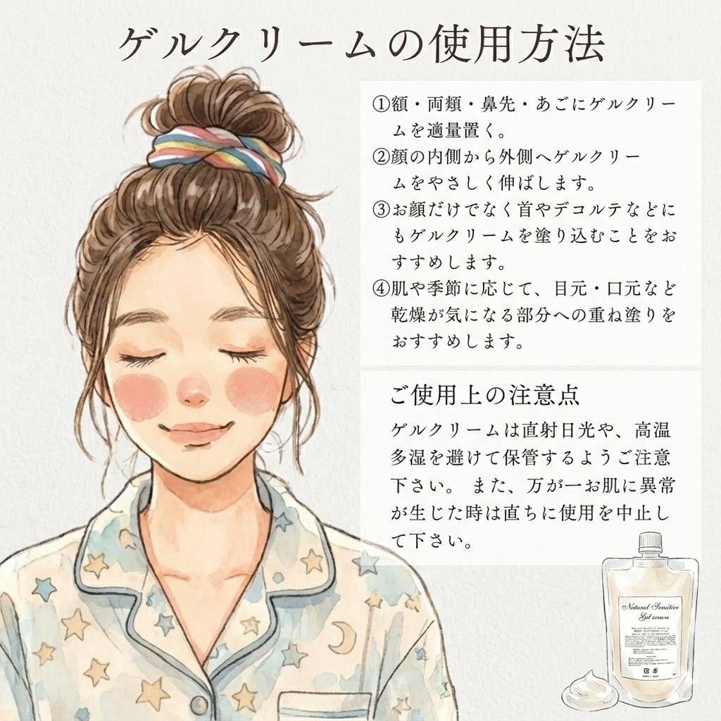 敏感肌 ・乾燥肌 ・オールインワンゲルクリーム600ｇ　ジェル　無添加　保湿