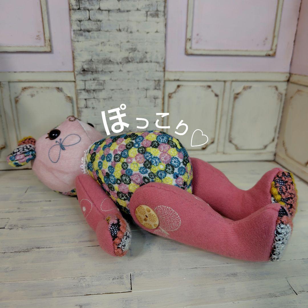 ミナペルホネン＊ハンドメイド＊ぬいぐるみ＊テディベア＊86