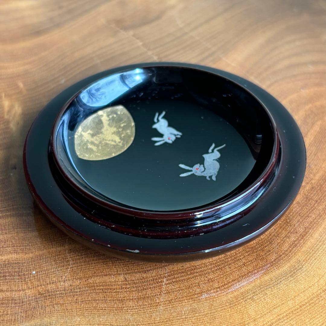 中出松峰作 金輪寺 秋草蒔絵 棗 共箱 茶道具 （7）