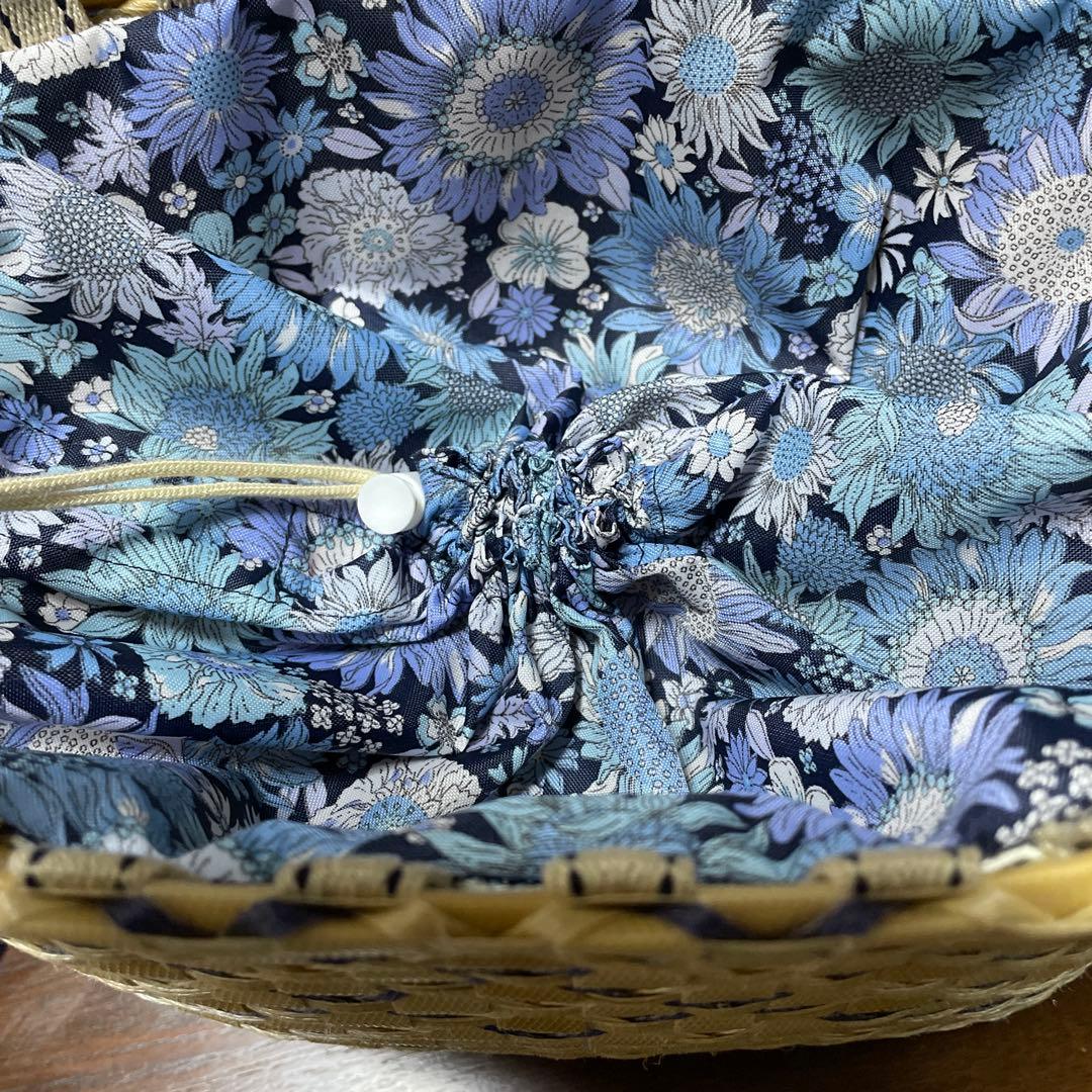 プラカゴ　PPバンド バンドメイド　カゴバック　巾着風&インバック付き