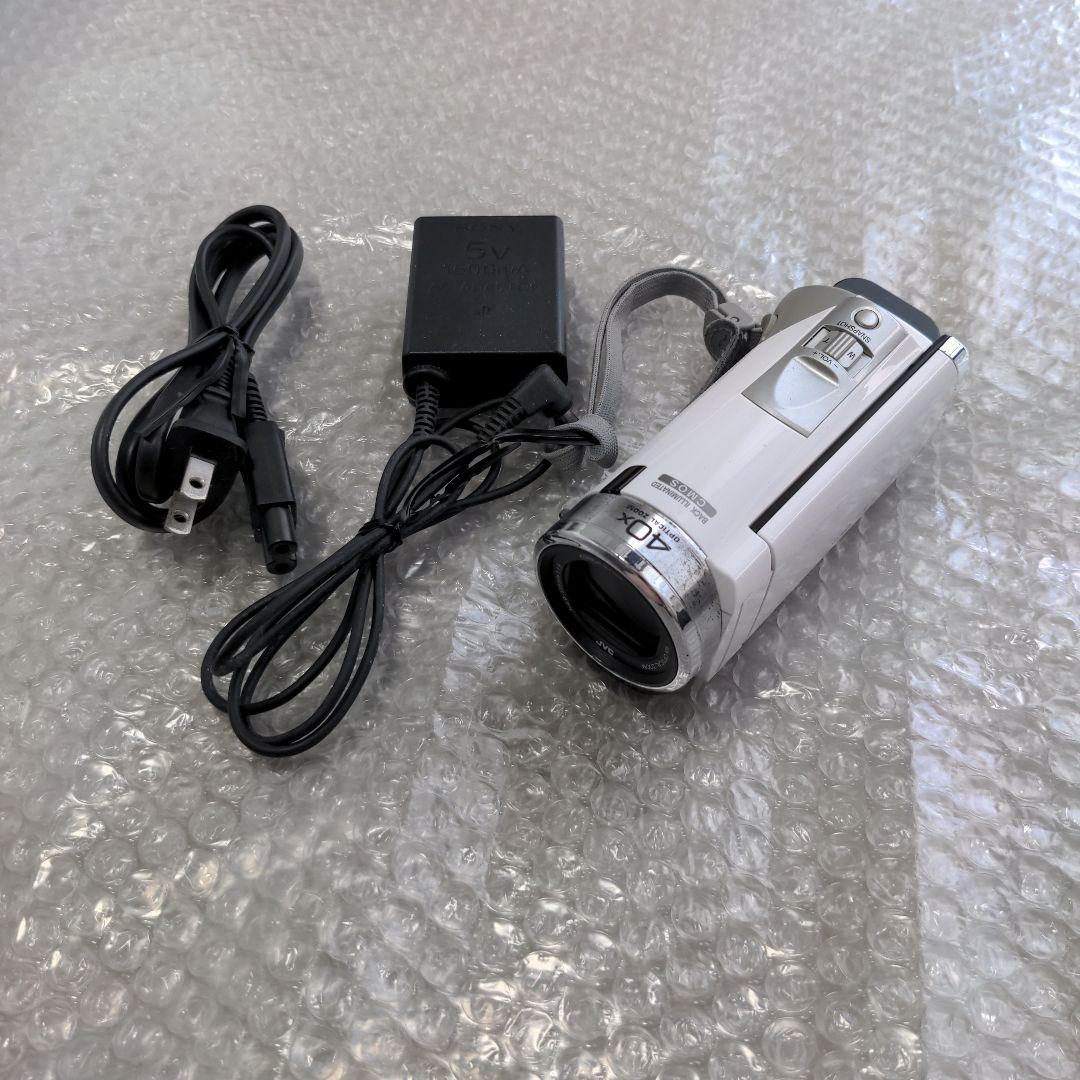 JVC ビデオカメラ本体 GZ-E600-w 動作品 充電器付き