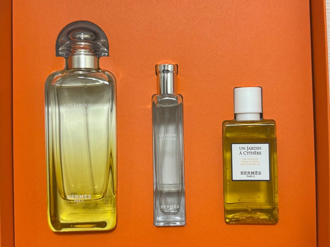 HERMES エルメス シテールの庭3点セット 香水 オードトワレ2本&ジェル