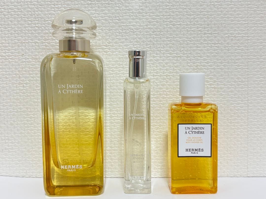 HERMES エルメス シテールの庭3点セット 香水 オードトワレ2本&ジェル