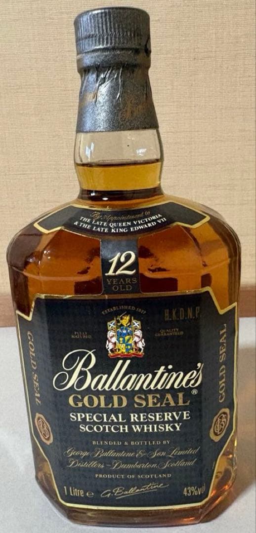 【古酒・未開栓】バランタイン 12年 ゴールドシール GOLD SEAL
