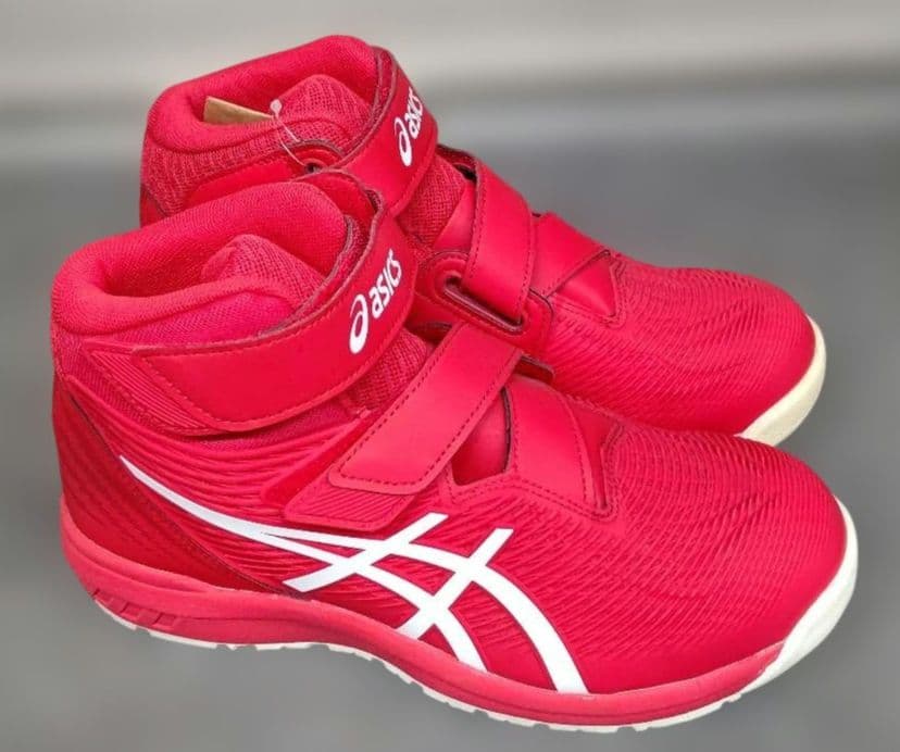 asics CP120　赤 ハイカット安全靴 　25.5cm　新品未使用品
