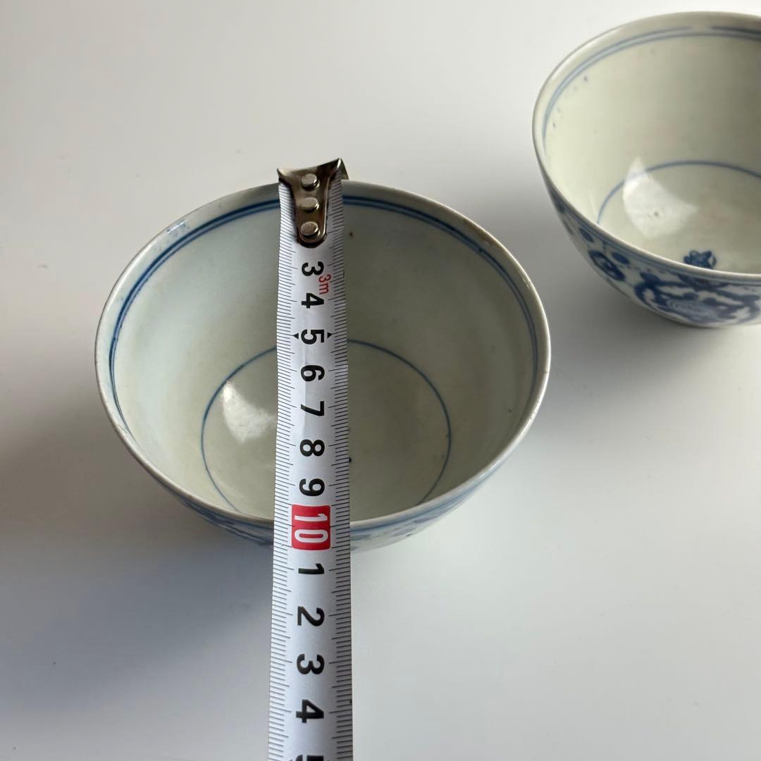 古伊万里 染付 茶碗 湯呑み 小鉢 茶器 茶道具 古染付 古美術品
