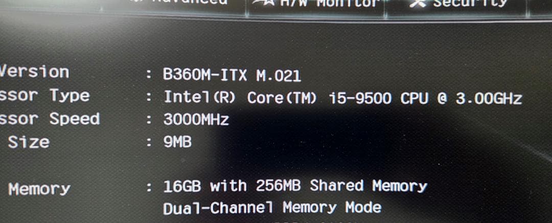 Intel Core i5-9500 デスクトップCPU 3.00GHz